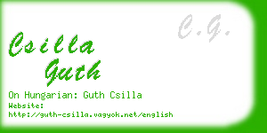 csilla guth business card